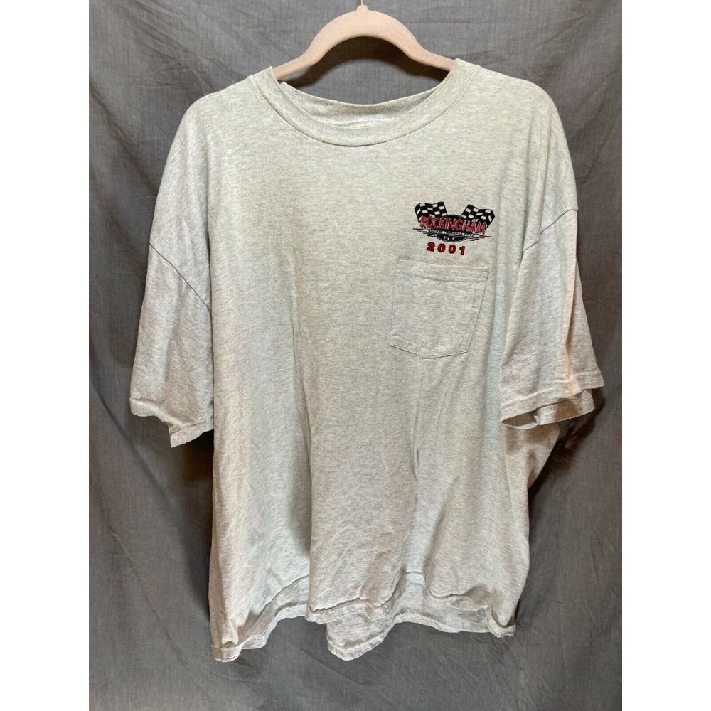 Vintage‎ Rockingham Racing Carolina 2001 Shirt Mens 2XL Grey Logo Tee Men.